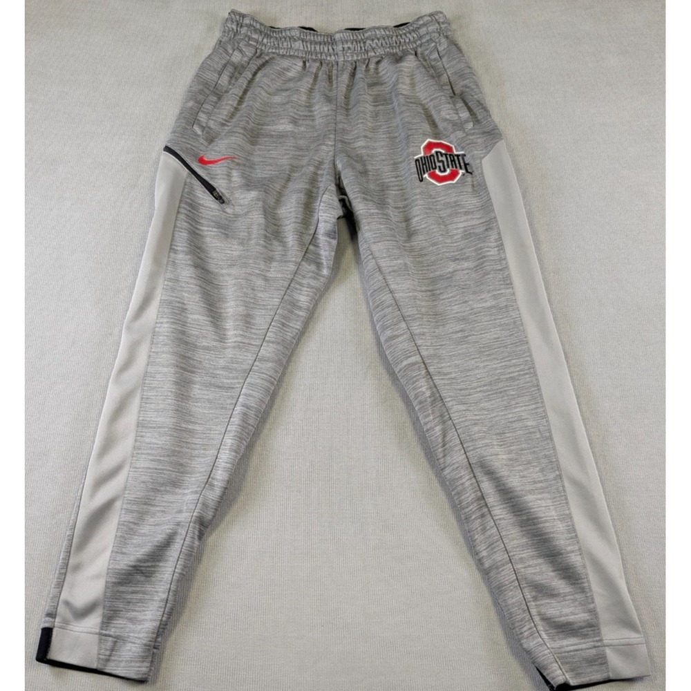 Ohio State Buckeyes Pants Mens Large Gray Nike Dri-Fit Training Football Pockets